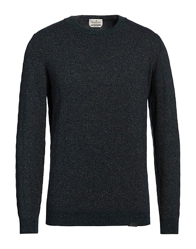 BROOKSFIELD Pullover Verde scuro 58% Lana Vergine, 22% Lana, 10% Poliammide, 10% Seta