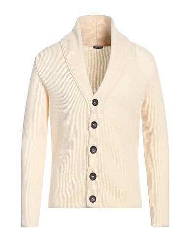 RETOIS Cardigan Panna 100% Lana Merino
