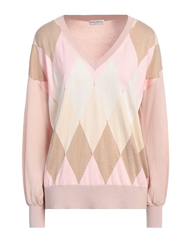 BALLANTYNE Sweater Light pink 85% Cotton, 15% Cashmere