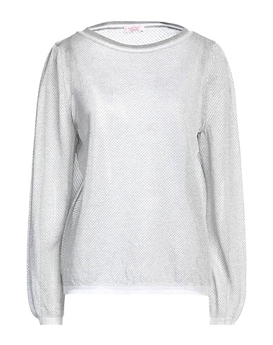 ROSSOPURO Sweater Light grey 48% Polyester, 34% Viscose, 7% Metallic fiber, 7% Polyamide, 4% Cotton