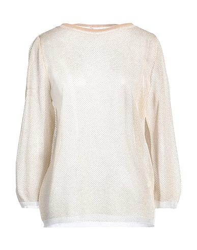 ROSSOPURO Свитер BEIGE 48% Полиэстер, 34% Вискоза, 7% Металлическое волокно, 7% Полиамид, 4% Хлопок