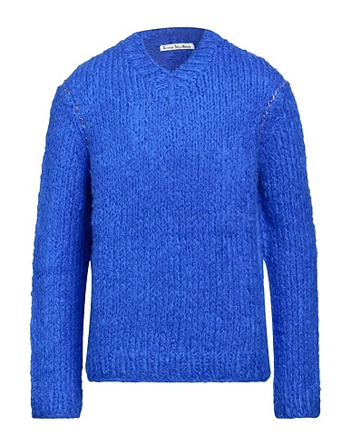 ACNE STUDIOS Jumper Bright blue 49% Acrylic, 33% Alpaca wool, 18% Nylon