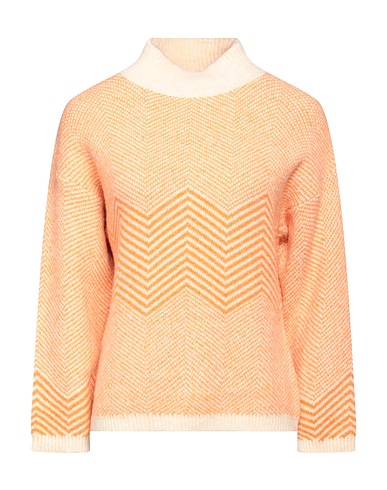 CRISTINA GAVIOLI Polo neck Orange 50% Acrylic, 29% Polyamide, 19% Wool, 2% Elastane