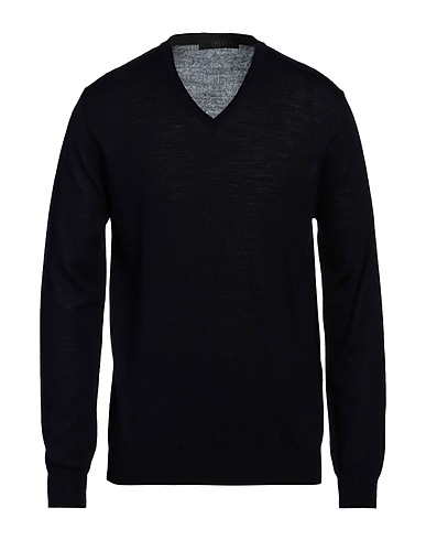 VNECK Sweater Midnight blue 50% Virgin Wool, 50% Acrylic
