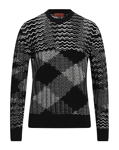 MISSONI Sweater Black 90% Wool, 9% Polyamide, 1% Elastane