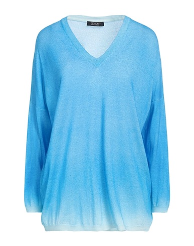 ARAGONA Pullover Azzurro 100% Lana Merino
