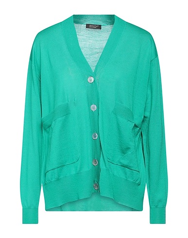 ARAGONA Cardigan Emerald green 100% Merino Wool