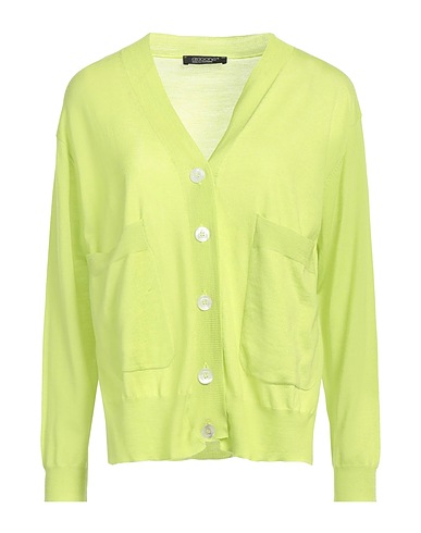 ARAGONA Cardigan Lime green 100% Merino Wool