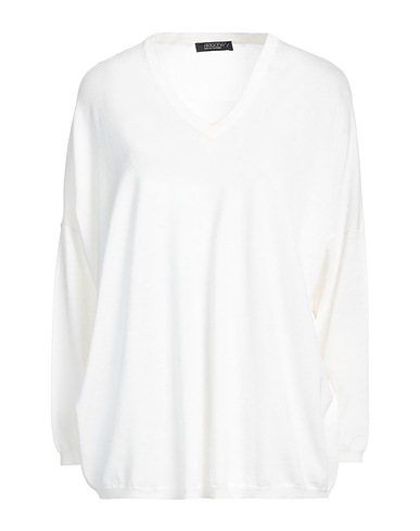 ARAGONA Jumper Off white 100% Merino Wool