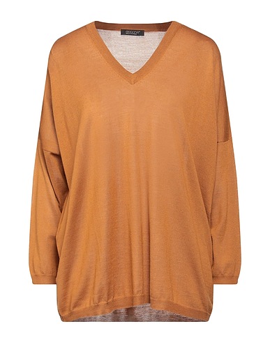 ARAGONA Pullover Kamel 100% Merinowolle