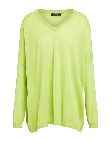 ARAGONA Jumper Lime green 100% Merino Wool