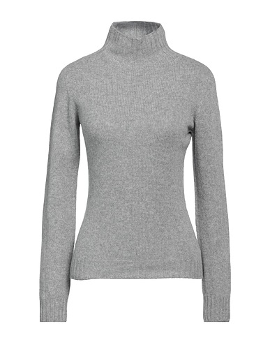 ARAGONA Polo neck Light grey 85% Wool, 15% Cashmere