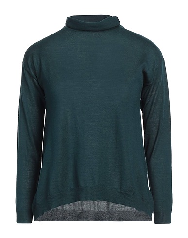 ARAGONA Polo neck Dark green 100% Wool