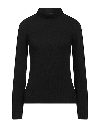 ARAGONA Polo neck Black 85% Wool, 15% Cashmere