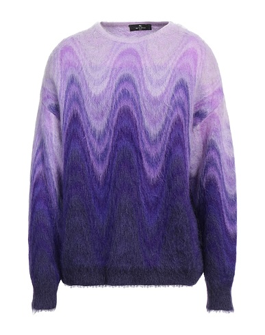 ETRO Jumper Purple 55% Mohair wool, 29% Polyamide, 11% Acrylic, 5% Wool
