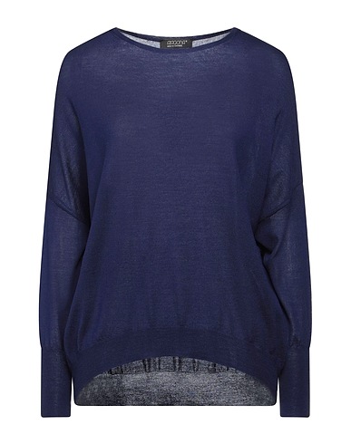 ARAGONA Jumper Navy blue 100% Merino Wool
