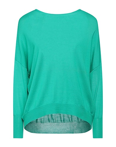 ARAGONA Sweater Emerald green 100% Merino Wool