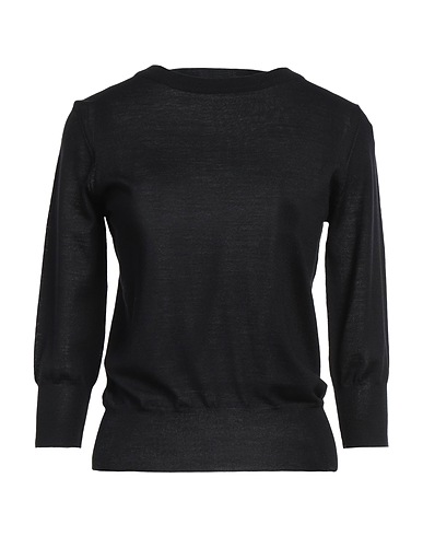 ARAGONA Pullover Schwarz 100% Merinowolle