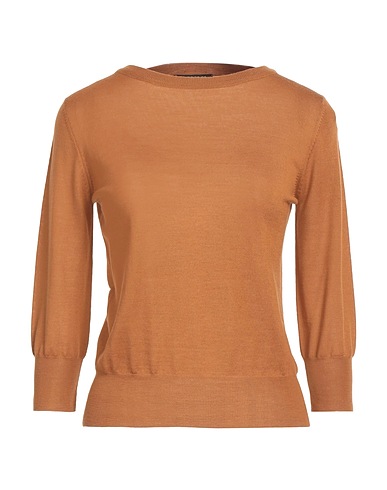 ARAGONA Pullover Cammello 100% Lana Merino