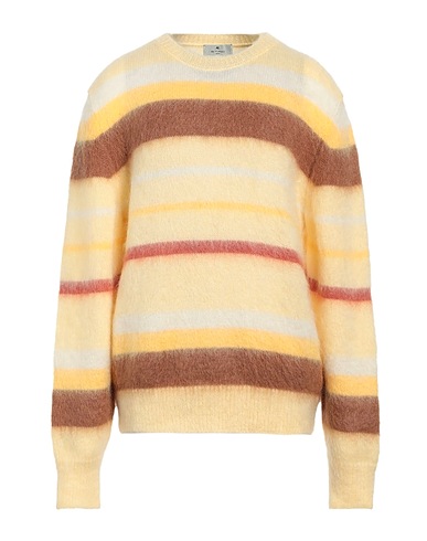 ETRO Jumper Pastel yellow 67% Mohair wool, 28% Nylon, 5% Wool