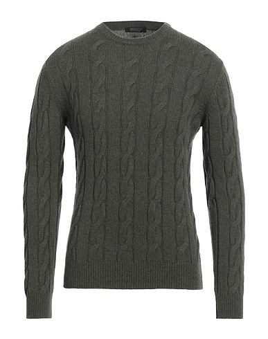 ARAGONA Cashmere blend Military green 100% Cashmere