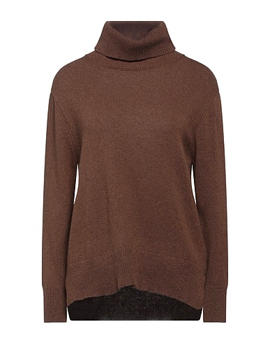 ARAGONA Col roulé Marron 100% Cachemire