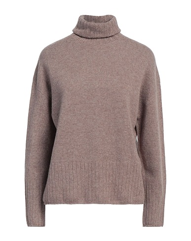ARAGONA Turtleneck Khaki 85% Virgin Wool, 15% Cashmere