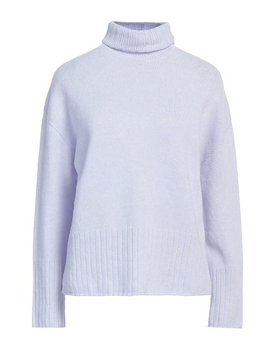 ARAGONA Turtleneck Sky blue 85% Virgin Wool, 15% Cashmere