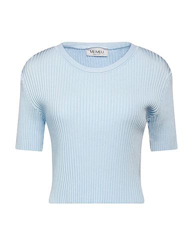 MEIMEIJ Sweater Sky blue 94% Viscose, 6% Elastane