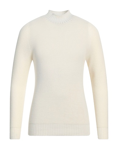 TAGLIATORE Polo neck Ivory 100% Virgin Wool