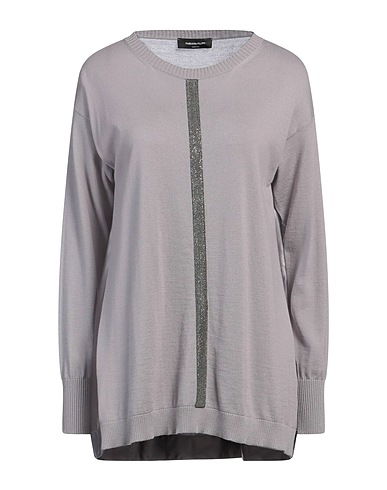 FABIANA FILIPPI Sweater Grey 53% Virgin Wool, 47% Cotton, Viscose, Ecobrass