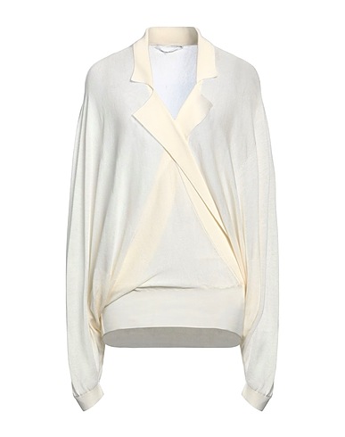 AGNONA Jumper Cream 88% Silk, 9% Polyamide, 3% Elastane