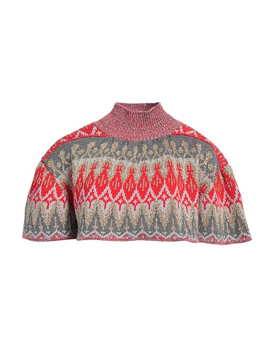 RABANNE Sleeveless sweater Tomato red 90% Virgin Wool, 5% Polyamide, 5% Metallic Polyester