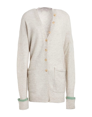 ALYSI Cardigan Light grey 36% Polyamide, 30% Wool, 30% Mohair wool, 4% Elastane