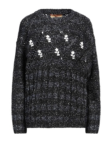 CORMIO Jumper Black 55% Synthetic fibers, 21% Wool, 10% Silk, 8% Metallic fiber, 6% Alpaca wool