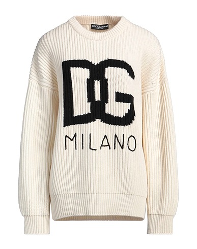 DOLCE&GABBANA Cashmere jumper Cream 98% Cashmere, 2% Wool