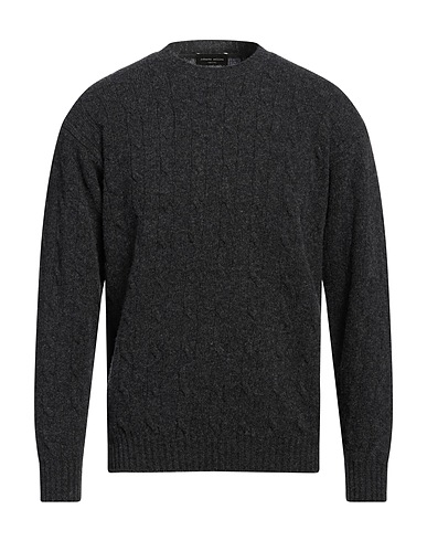 ROBERTO COLLINA Pullover Braungrau 90% Merinowolle, 10% Kaschmir