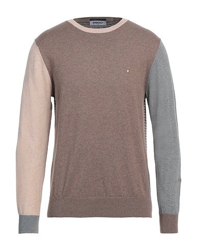 SHOCKLY Pullover Khaki 95% Cotone, 5% Cachemire