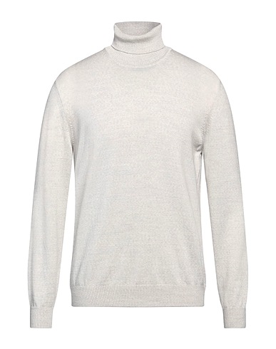 LUIGI BORRELLI NAPOLI Col roulé Gris clair 100% Laine vierge