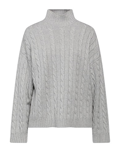 PESERICO Polo neck Grey 60% Virgin Wool, 17% Silk, 13% Viscose, 9% Cashmere, 1% Polyester