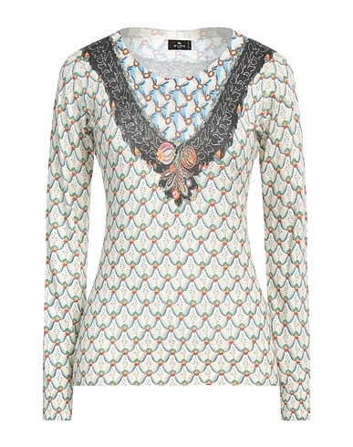 ETRO Jumper Cream 55% Silk, 45% Cashmere