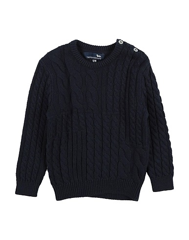 HARMONT & BLAINE KNITWEAR Midnight blue 80% Cotton, 20% Wool