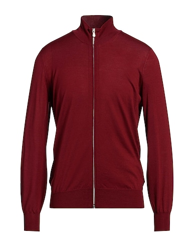 BRUNELLO CUCINELLI Cardigan BORDEAUX 90% Virgin Wool, 10% Cashmere