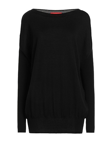 WILD CASHMERE Pullover Nero 55% Seta, 45% Cachemire