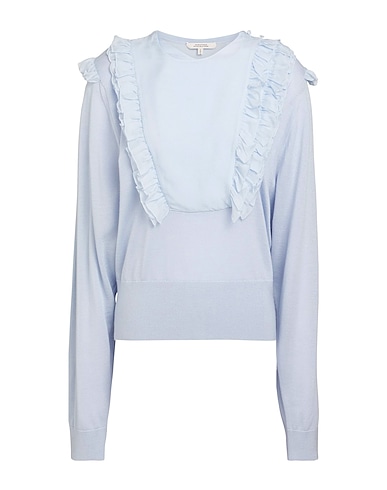 DOROTHEE SCHUMACHER Pullover Hellblau 75% Schurwolle, 25% Seide, Wolle, Polyamid, Elastan