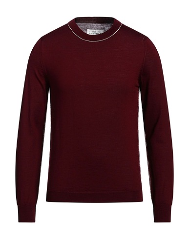 MAISON MARGIELA Sweater Burgundy 98% Wool, 2% Cotton