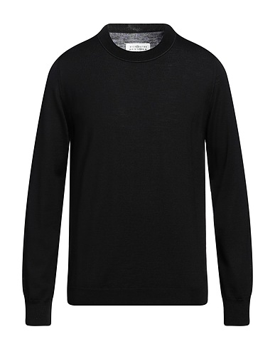 MAISON MARGIELA Pullover Nero 98% Lana, 2% Cotone