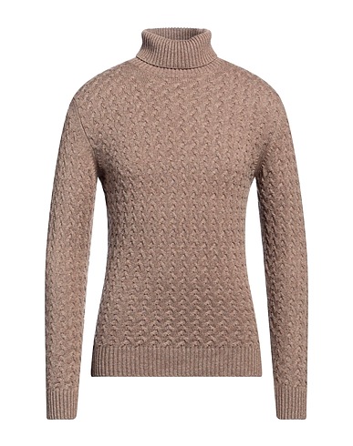 LUIGI BORRELLI NAPOLI Turtleneck Khaki 70% Virgin Wool, 20% Silk, 10% Cashmere