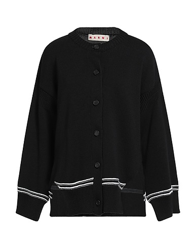 MARNI Cardigan Black 100% Cotton