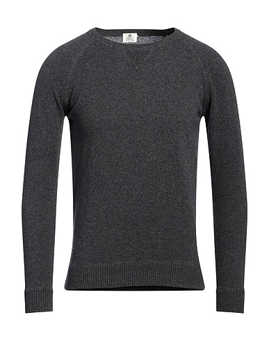 LUIGI BORRELLI NAPOLI Sweater Charcoal 70% Virgin Wool, 20% Silk, 10% Cashmere